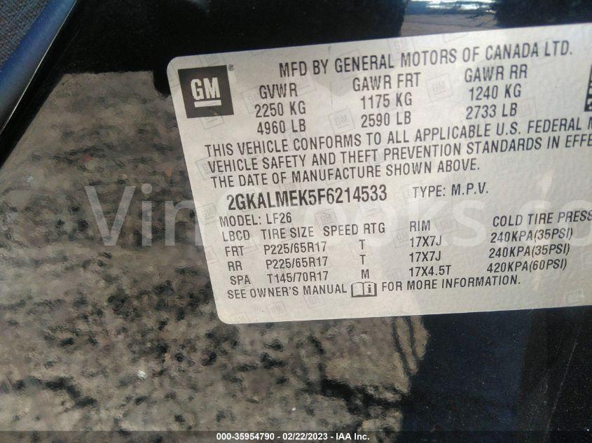 2GKALMEK5F6214533