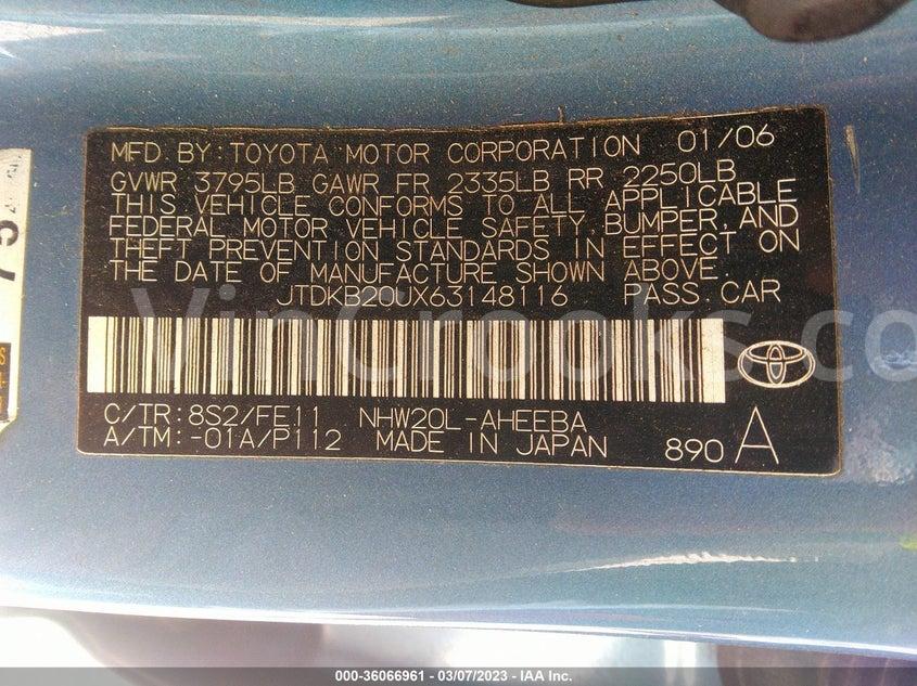 JTDKB20UX63148116