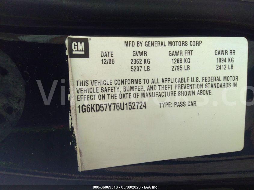1G6KD57Y76U152724