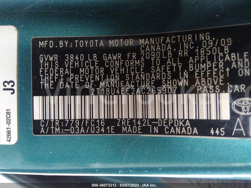 2T1BU4EE2AC265907