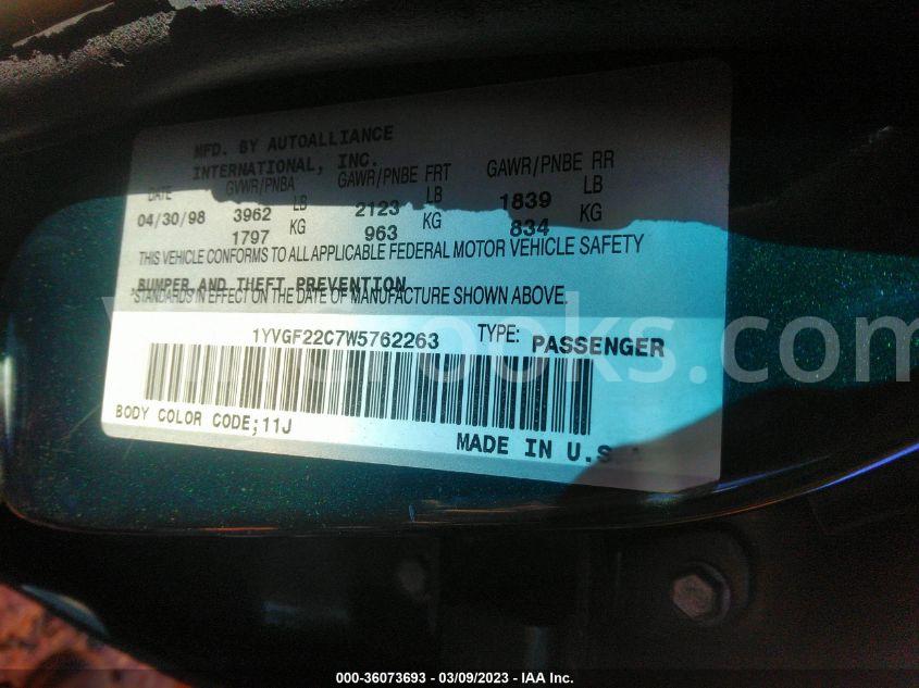 1YVGF22C7W5762263