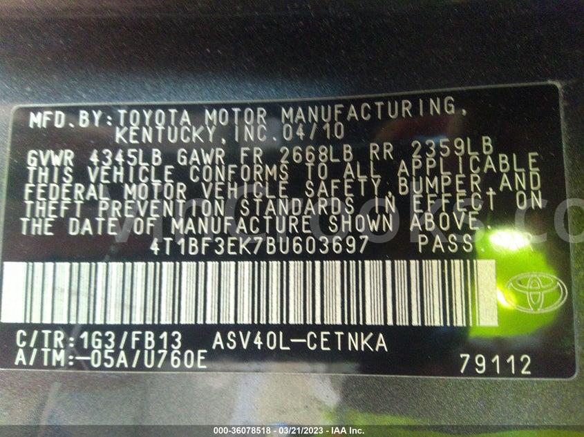 4T1BF3EK7BU603697