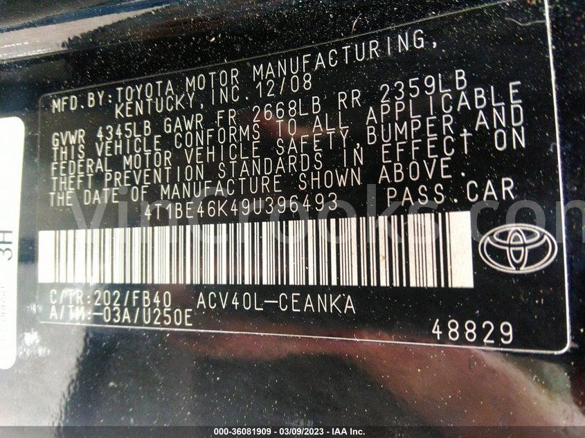 4T1BE46K49U396493