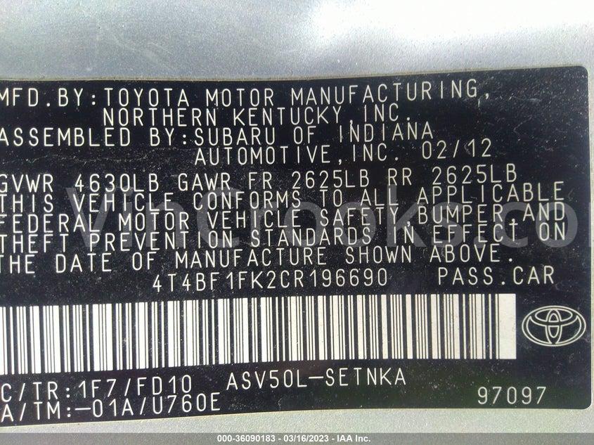 4T4BF1FK2CR196690