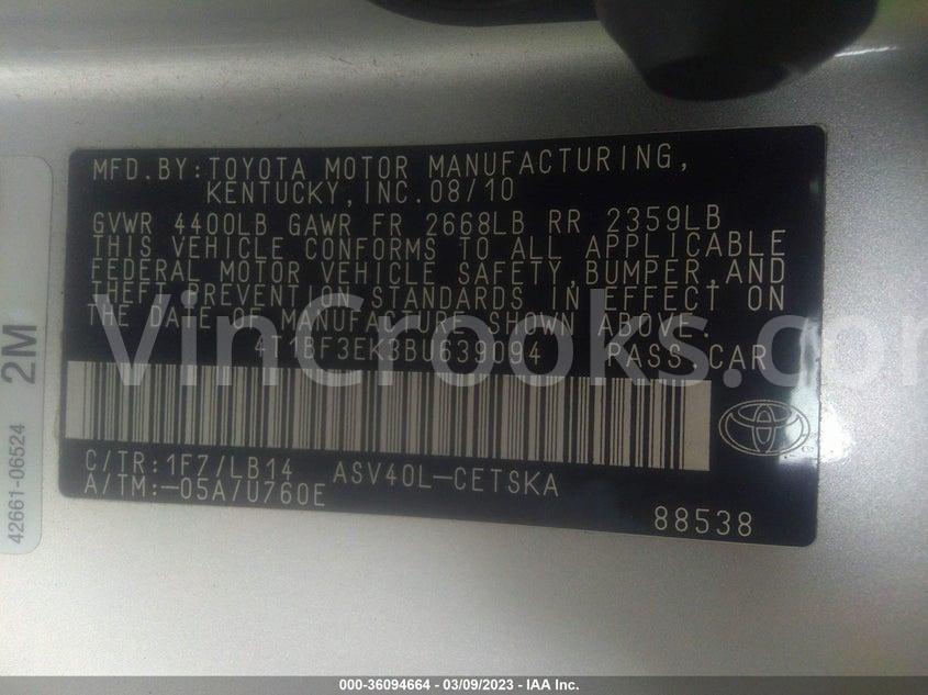4T1BF3EK3BU639094