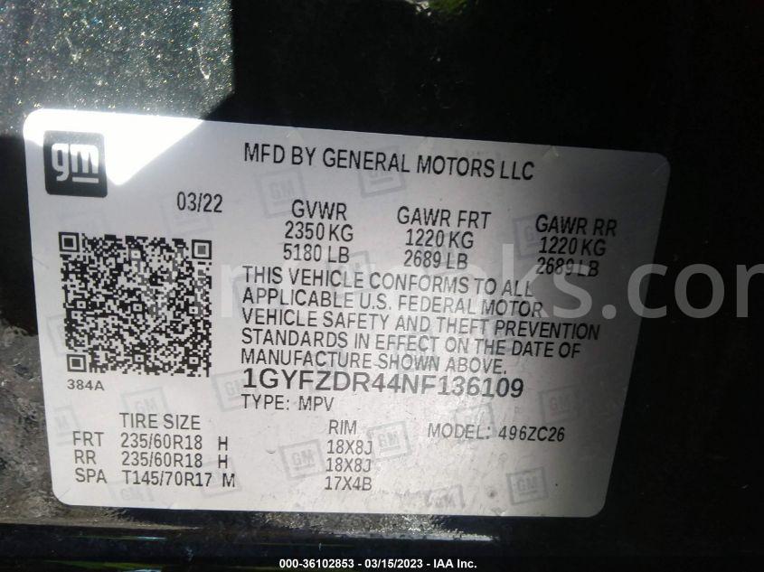 1GYFZDR44NF136109