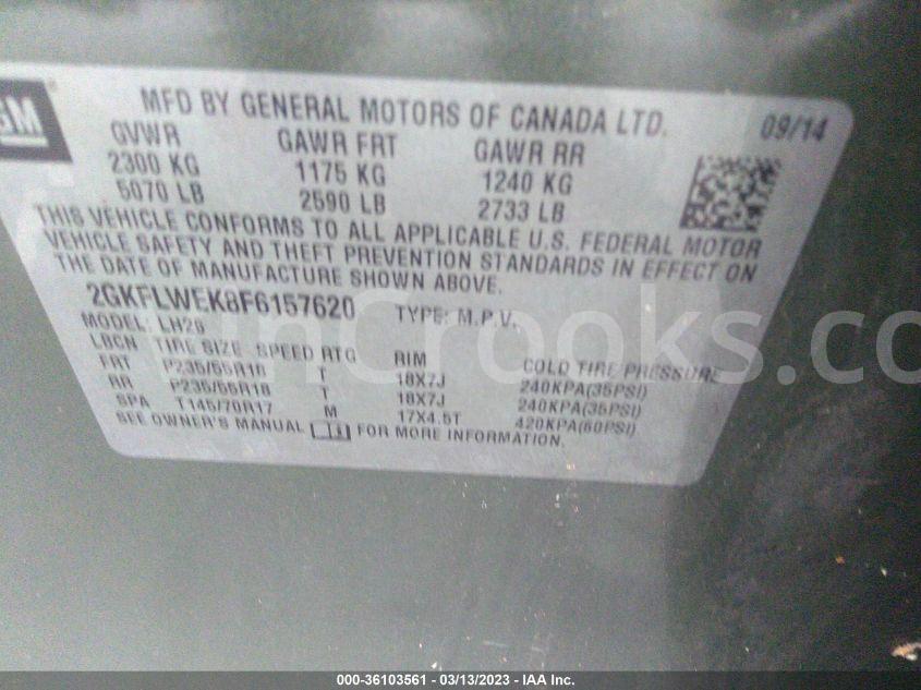 2GKFLWEK8F6157620