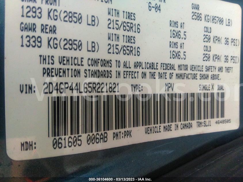 2D4GP44L65R221821