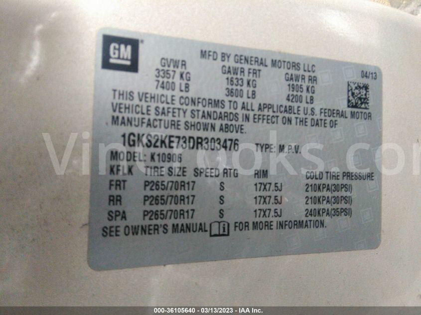 1GKS2KE73DR303476
