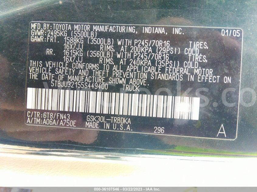 5TBJU32155S449400
