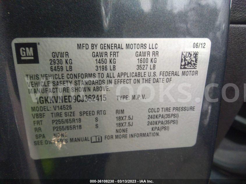 1GKKVNED9CJ362415