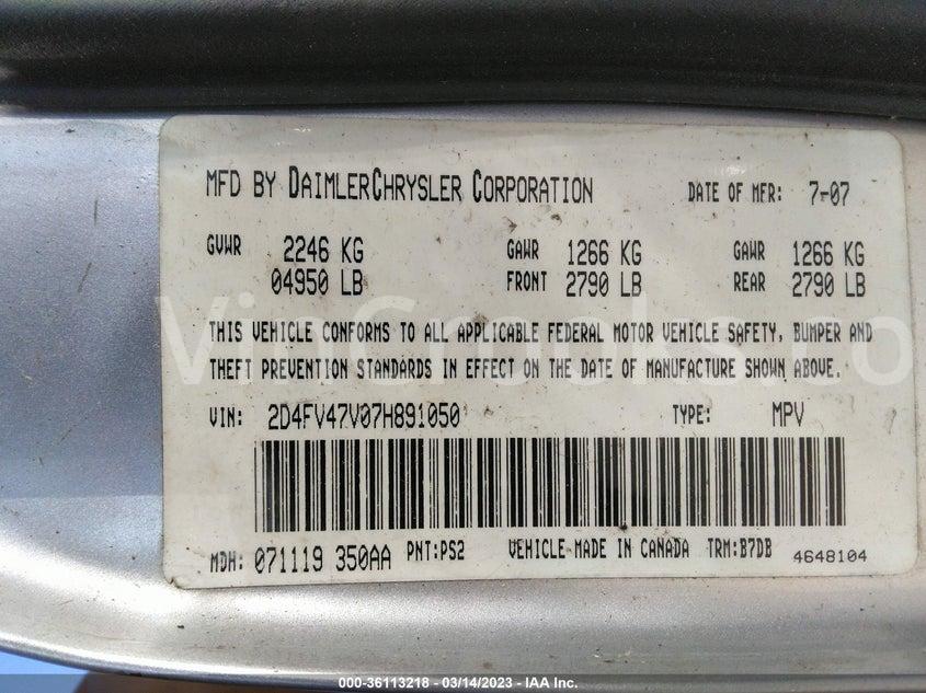 2D4FV47V07H891050