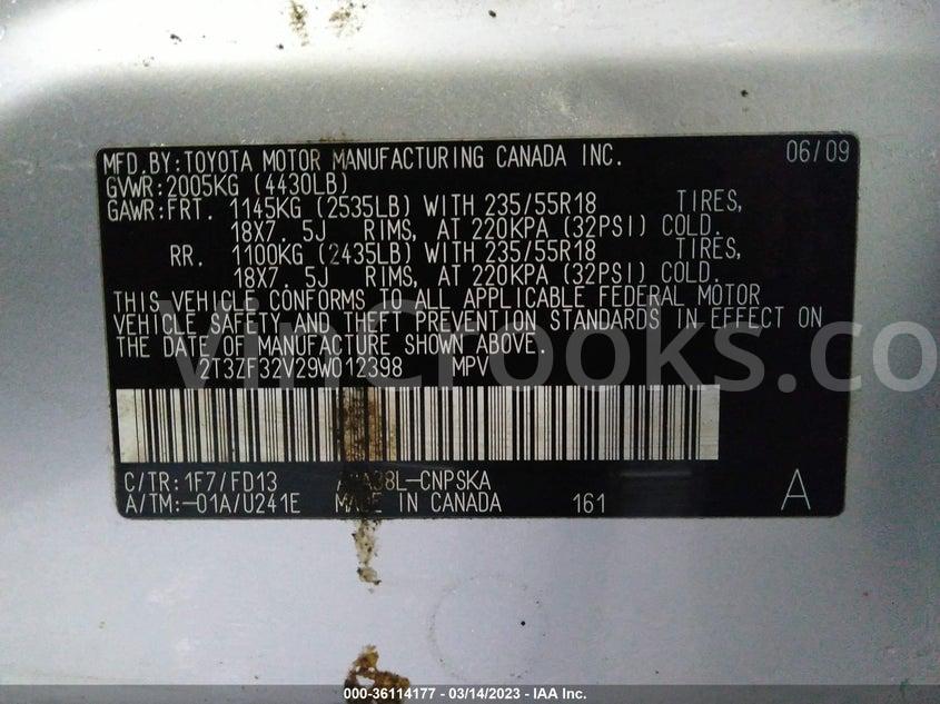 2T3ZF32V29W012398