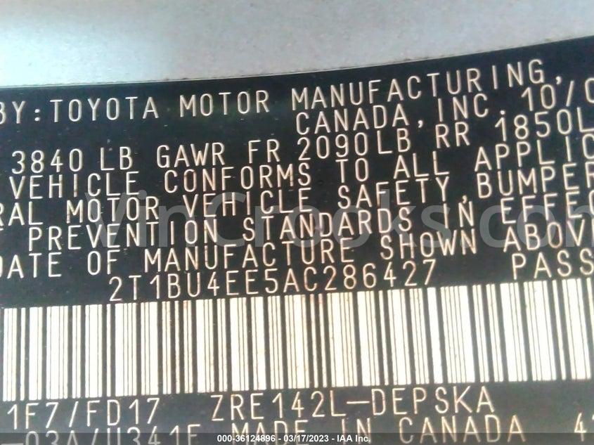 2T1BU4EE5AC286427