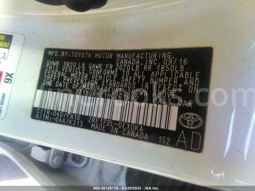 2T1BURHE1HC761882