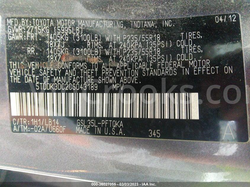 5TDDK3DC2CS043189