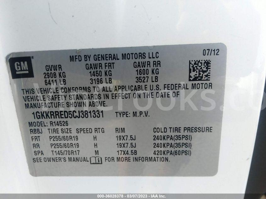 1GKKRRED5CJ381331