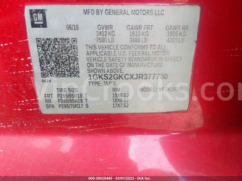 1GKS2GKCXJR377780