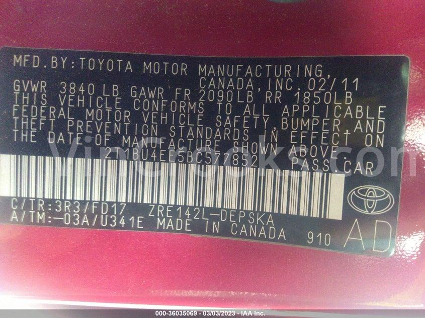 2T1BU4EE5BC577852