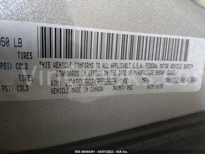 2C4RDGBG2KR592668
