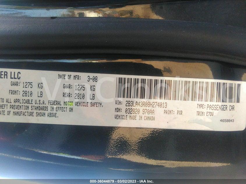 2B3LA43R08H274013