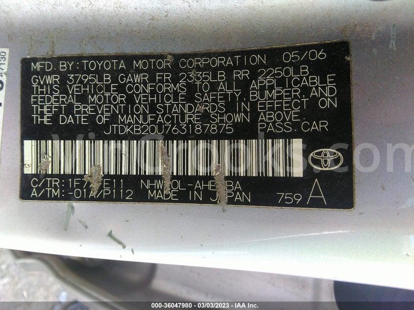 JTDKB20U763187875