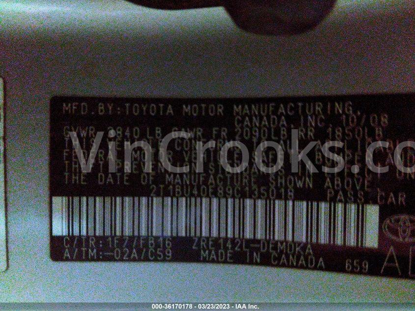 2T1BU40E89C135018