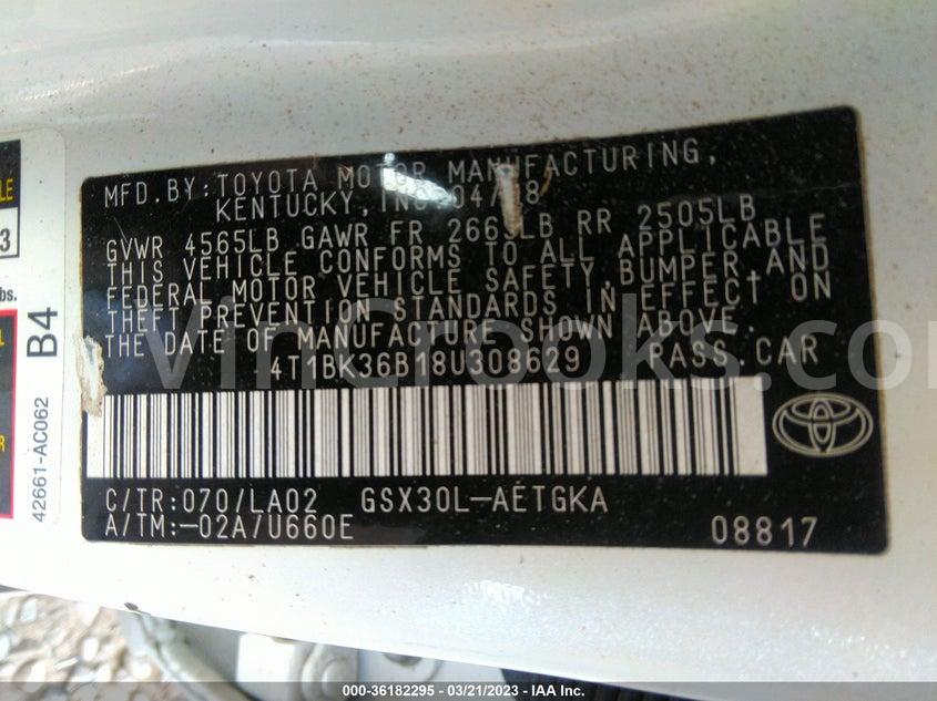 4T1BK36B18U308629