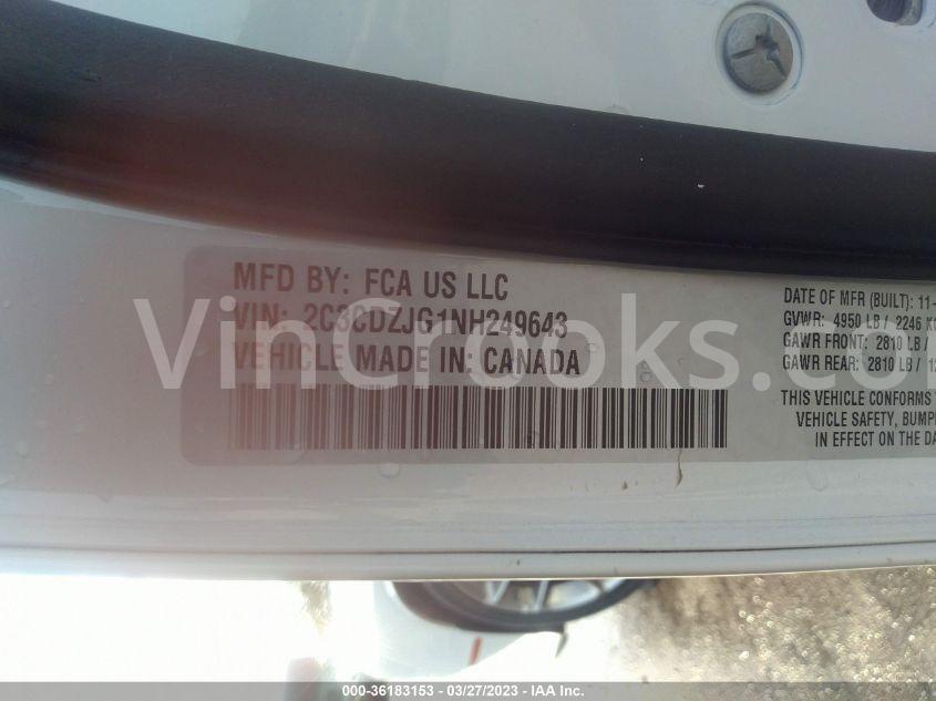2C3CDZJG1NH249643