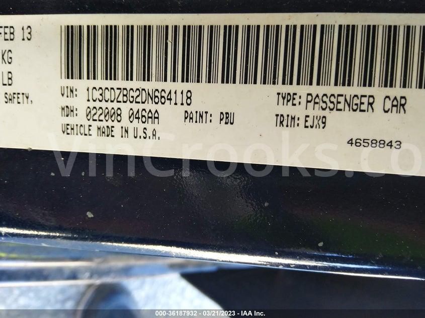 1C3CDZBG2DN664118