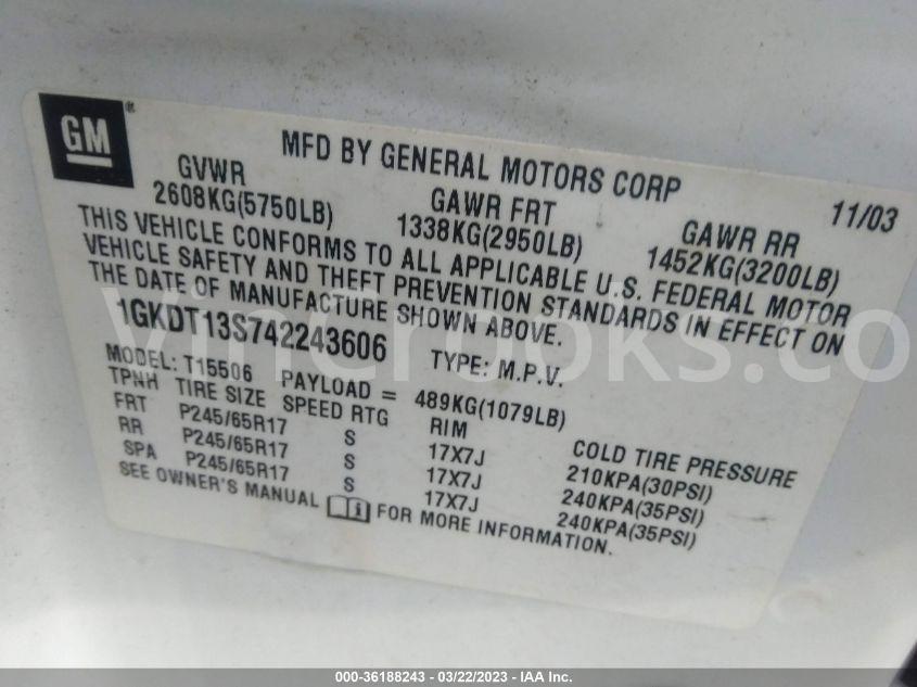 1GKDT13S742243606