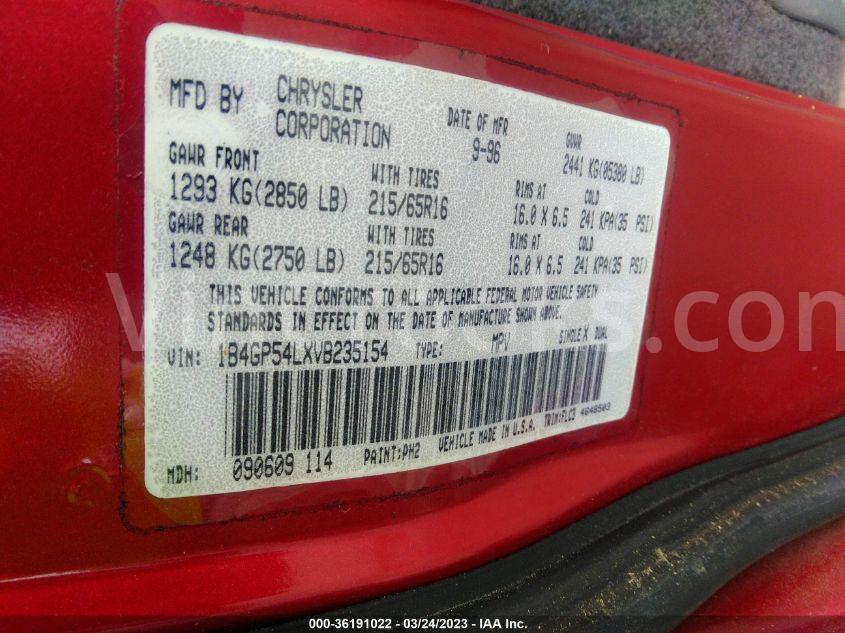 1B4GP54LXVB235154