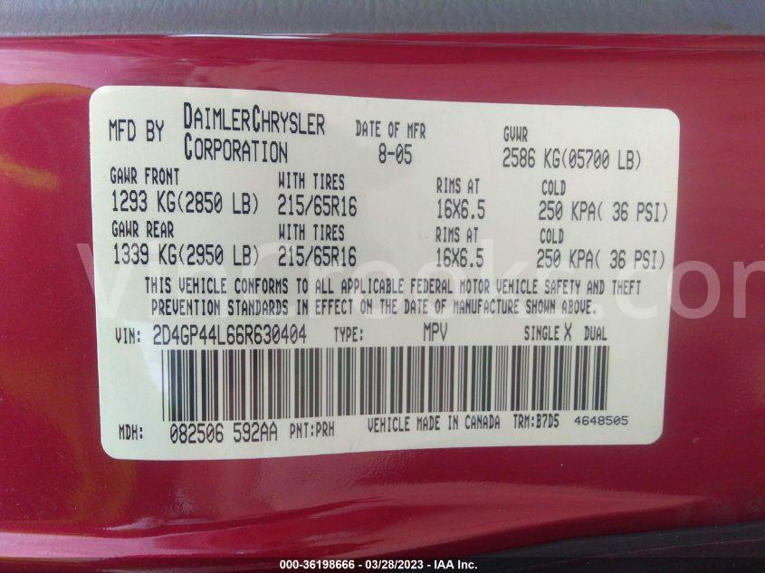 2D4GP44L66R630404