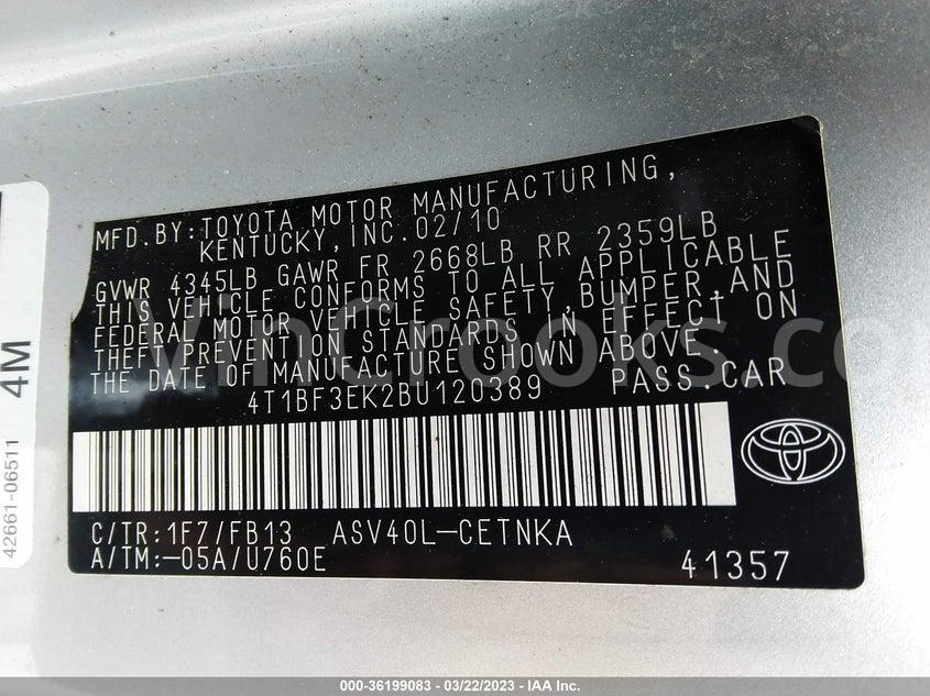 4T1BF3EK2BU120389