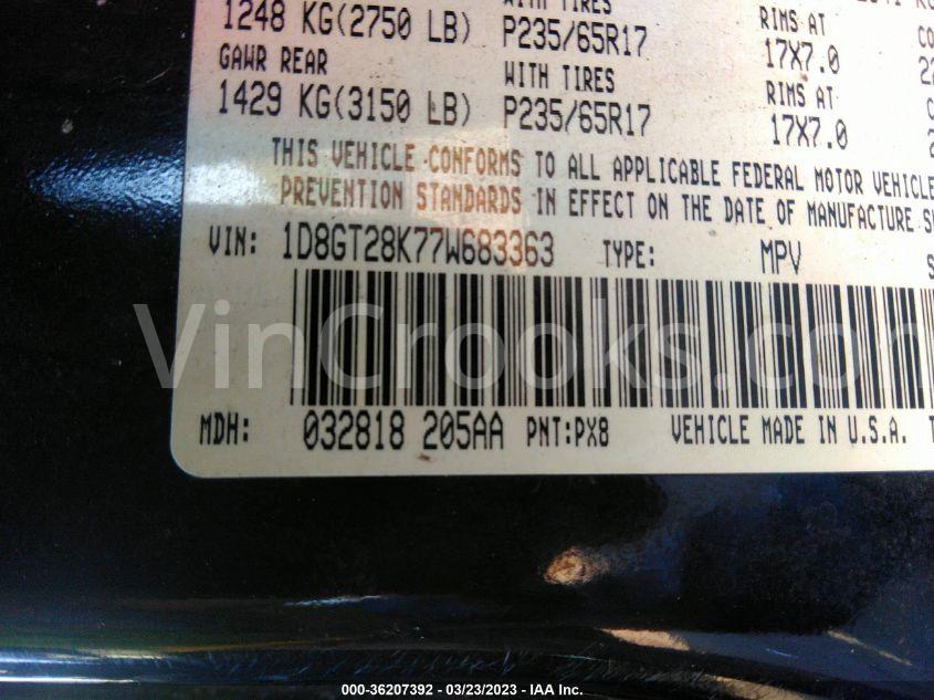 1D8GT28K77W683363