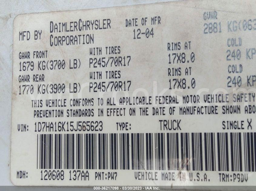 1D7HA16K15J565623