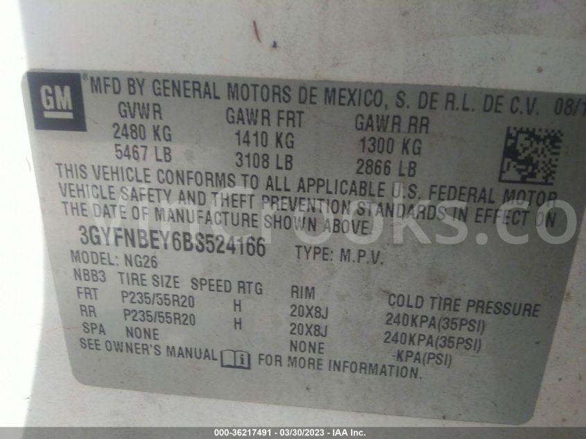 3GYFNBEY6BS524166