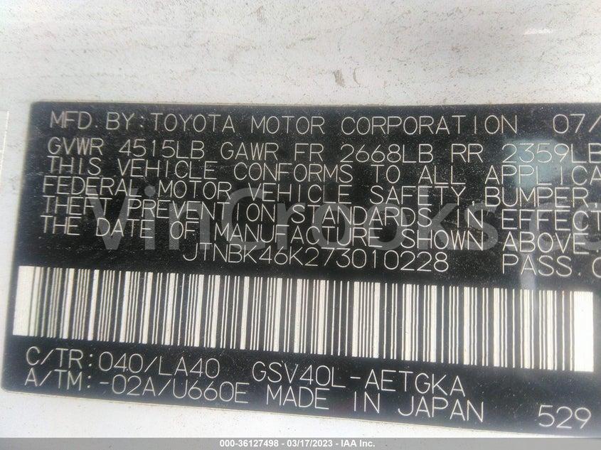 JTNBK46K273010228