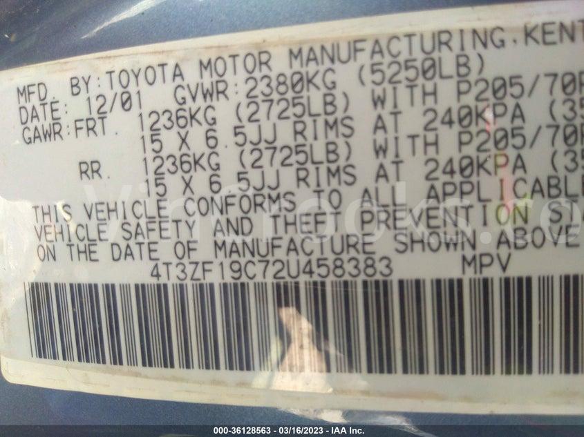 4T3ZF19C72U458383