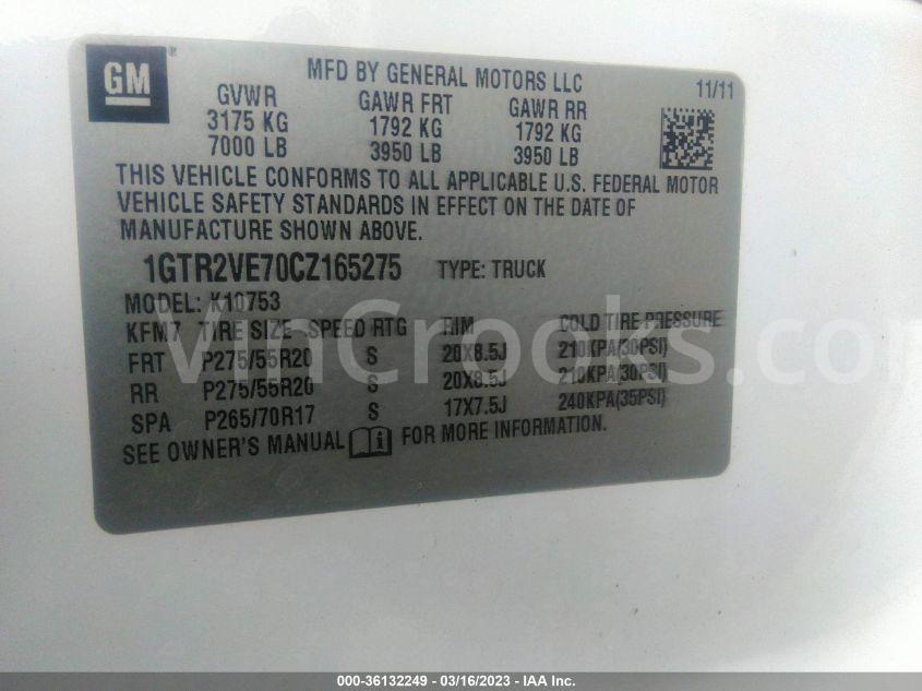 1GTR2VE70CZ165275