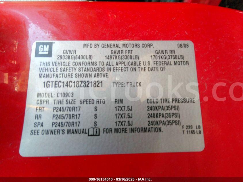 1GTEC14C18Z321821