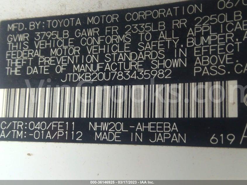 JTDKB20U783435982