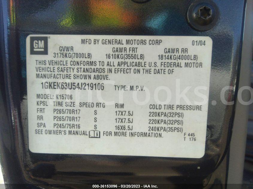1GKEK63U54J219106