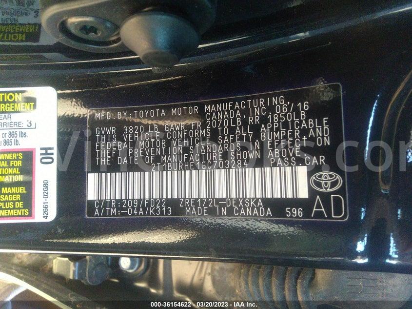 2T1BURHE1GC703284