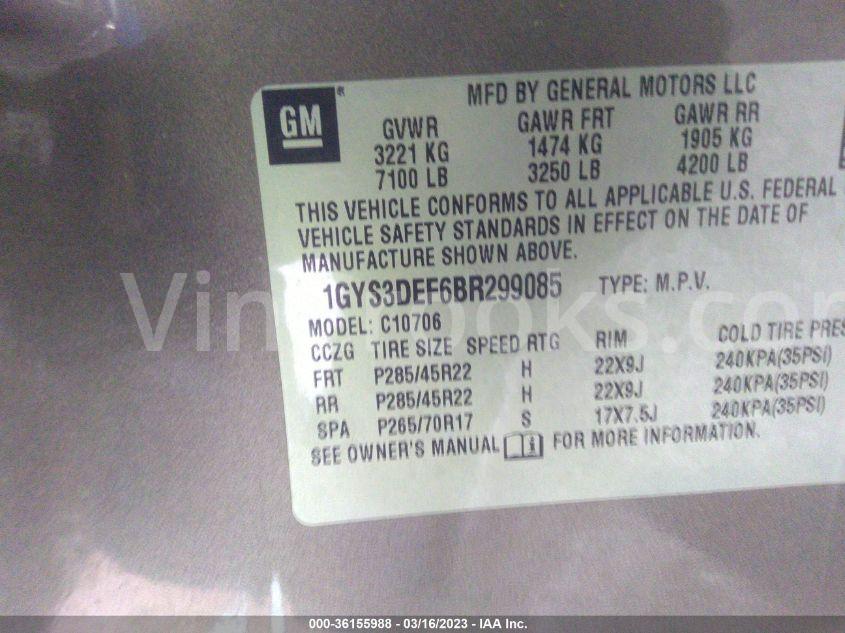 1GYS3DEF6BR299085