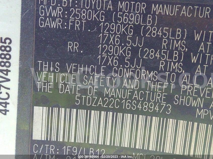 5TDZA22C16S489473