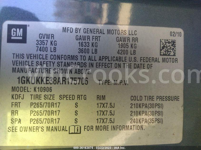 1GKUKKE38AR175706