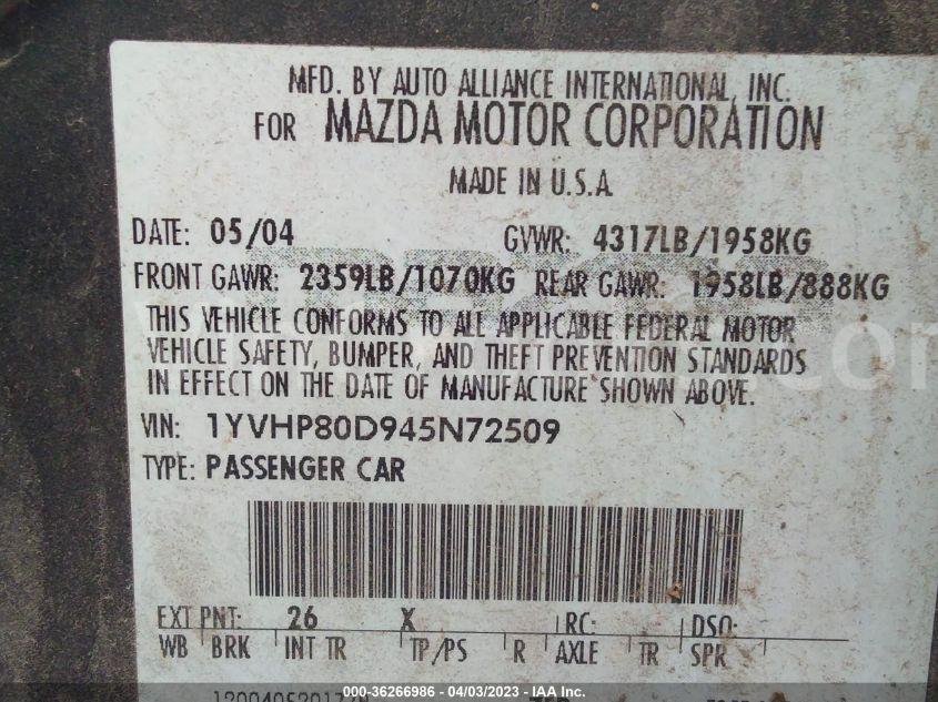 1YVHP80D945N72509