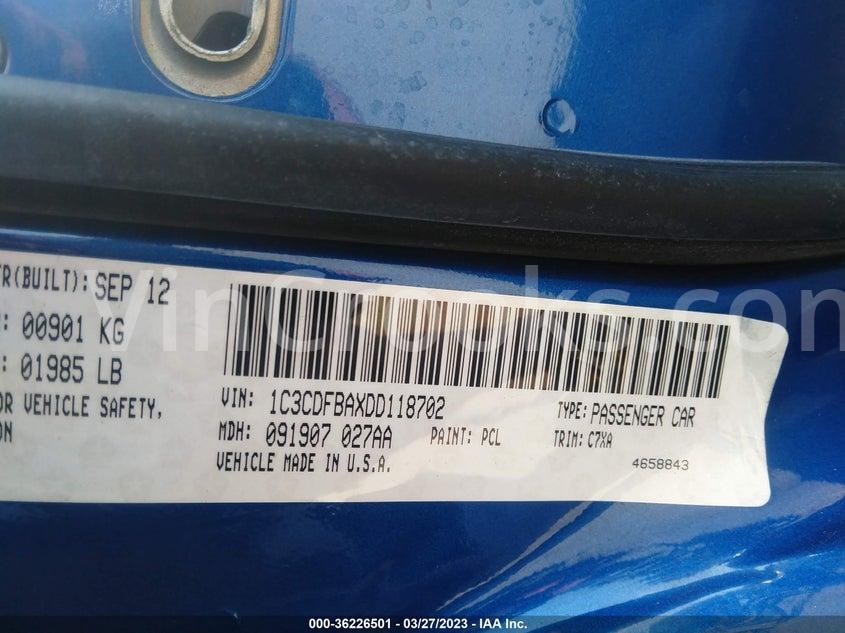 1C3CDFBAXDD118702