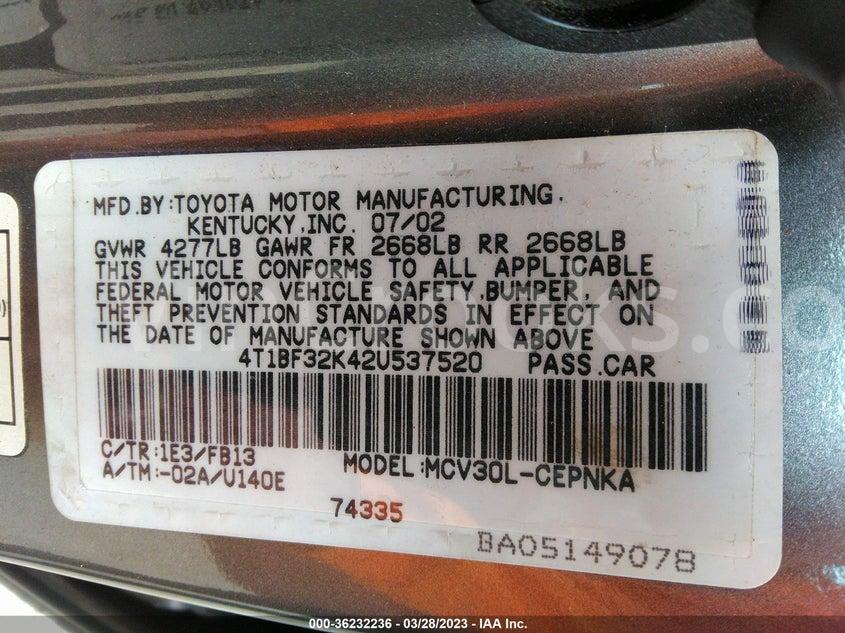 4T1BF32K42U537520